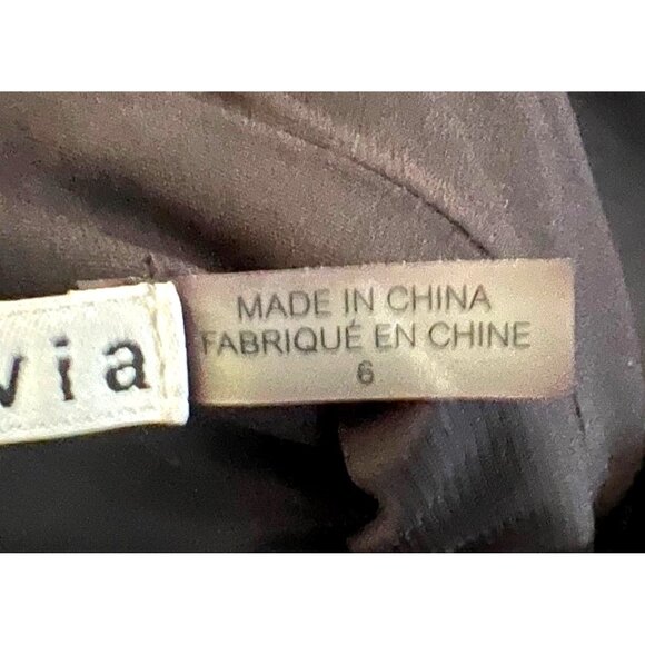 Alice + Olivia Everleigh Sheath Mini Dress 6 Black Silver Zebra Animal Print - Picture 8 of 10